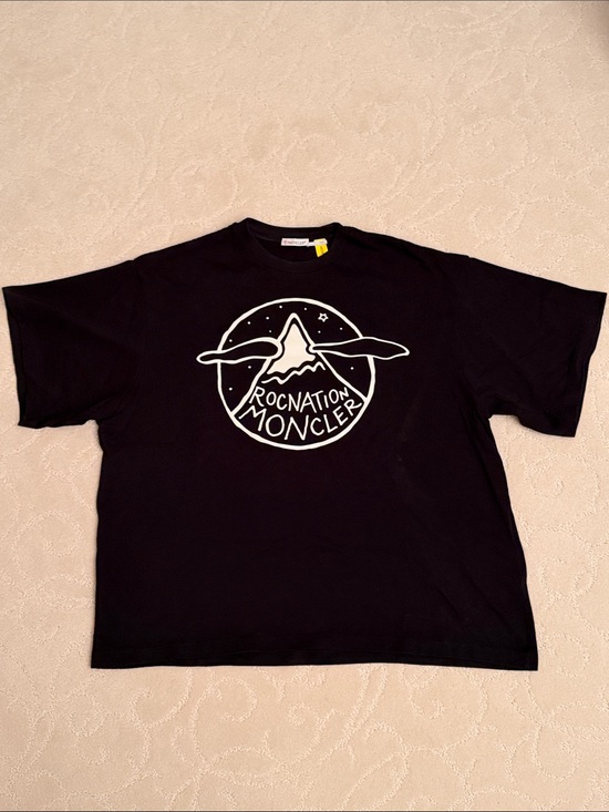 Moncler Other - Moncler x Jay Z limited edition Men’s Black Tee with White Rocnation Logo.